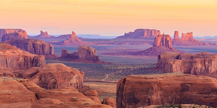 Admire the stunning landscapes of Monument Valley